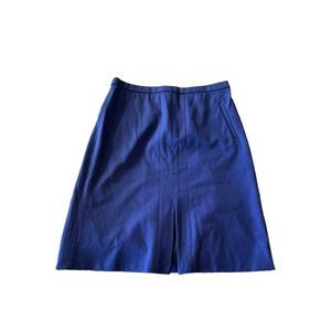 J.Crew Royal Blue Pencil Skirt | Size 4 | Front Slit | Stretch | Workwear